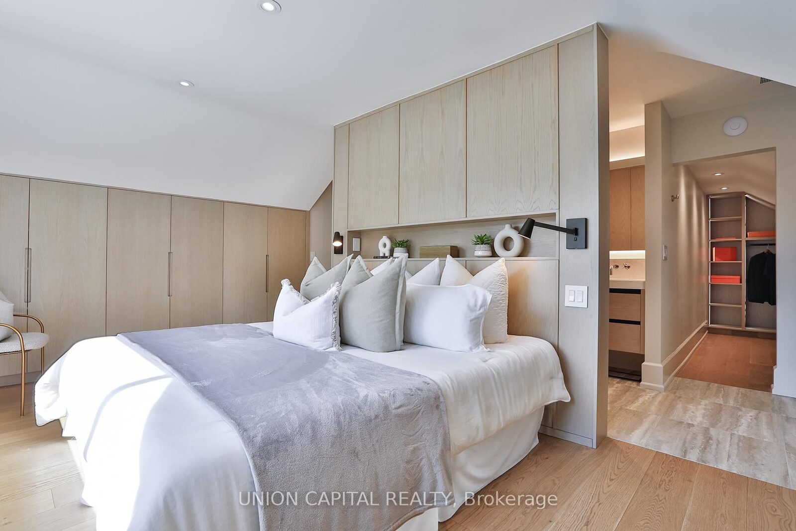 Primary suite with custom millwork, walk-in and ensuite