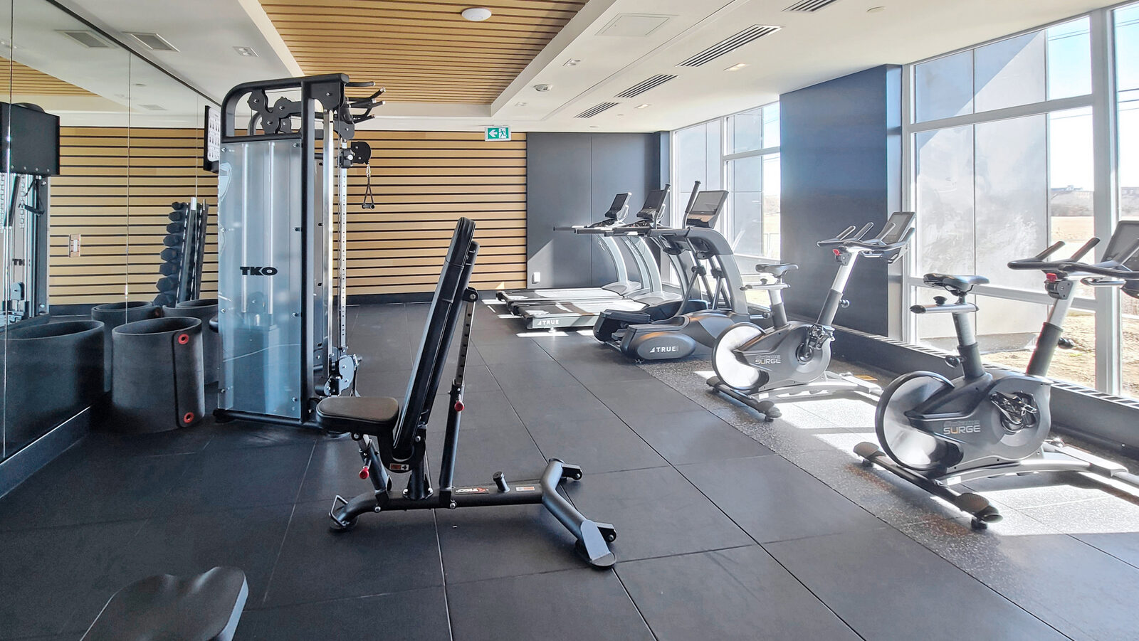 Building fitness studio