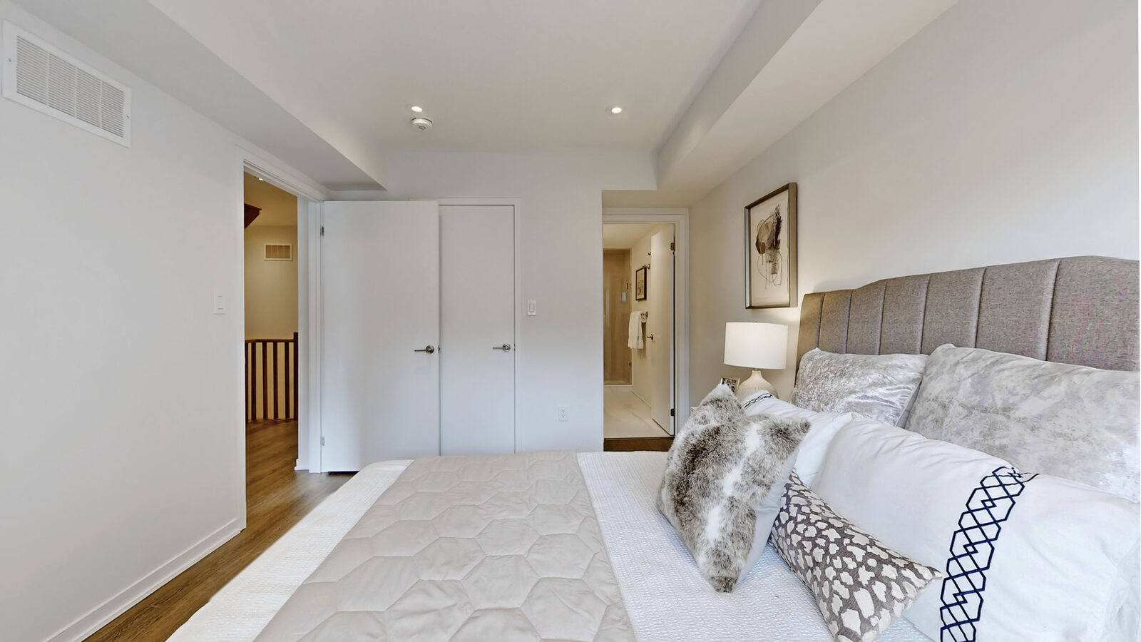 Primary bedroom with ensuite access